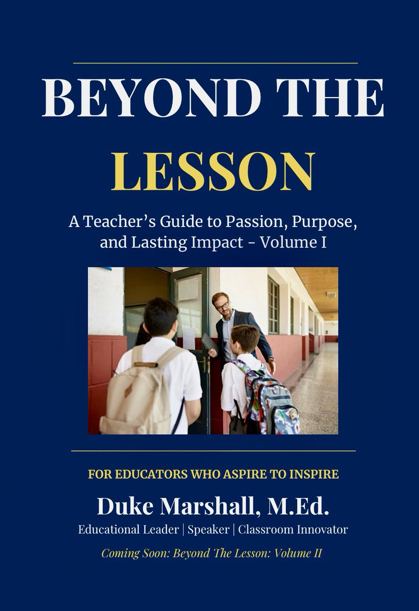 Mr_Marsha11's tweet image. BIG NEWS!
My new eBook Beyond the Lesson: Volume I drops July 31!
Preorder now &amp;amp; it’ll be auto-delivered to your Kindle.
It’s real talk, encouragement, &amp;amp; inspiration for every educator.
Grab it here: a.co/d/6NyhoN7
#BeyondTheLesson #TeacherLife