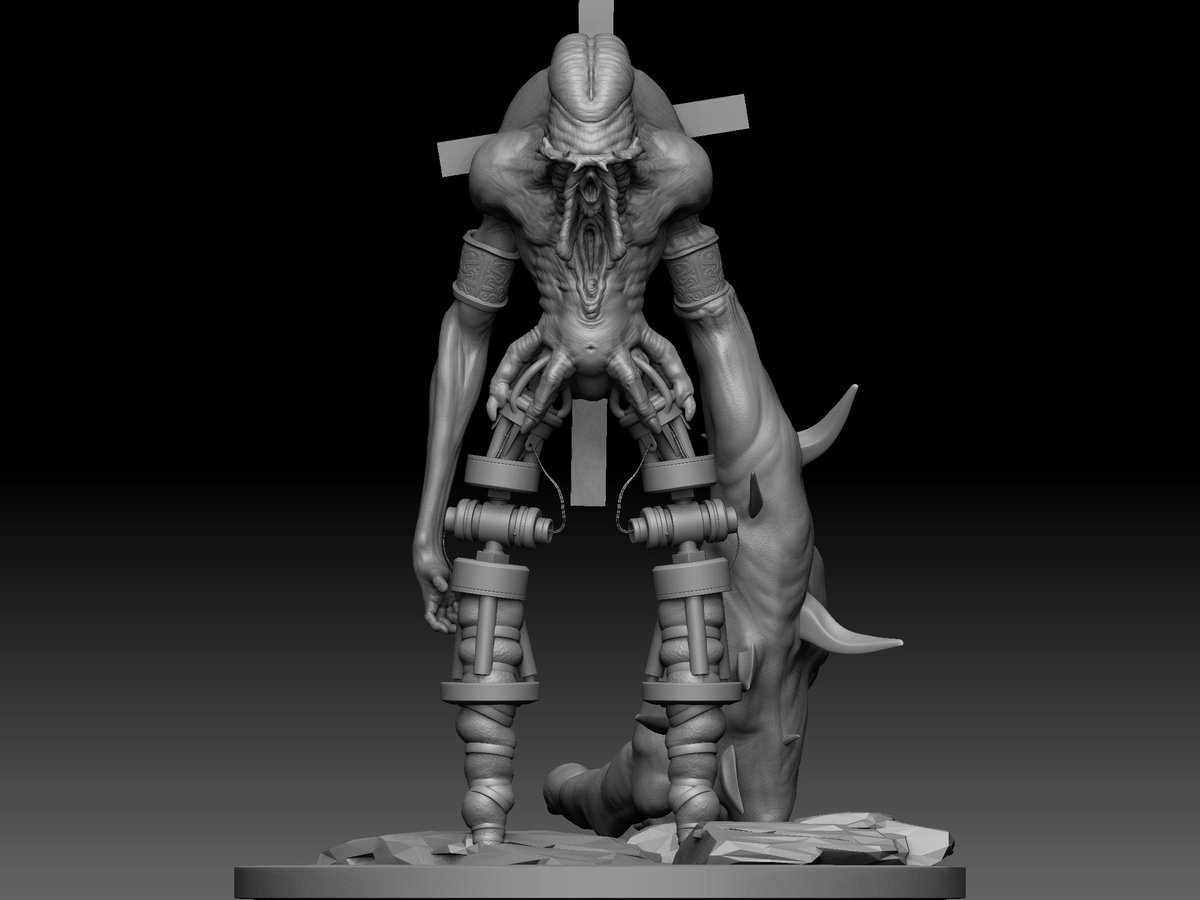 I'll try to post consistently in here 👁️I promise
Here you have my last horror
#darkart #horror #horrorart #3dart