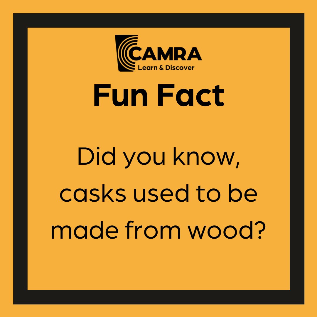 CAMRA_Official's tweet image. 🤔 Did you know, casks were made from wood but metal casks took over being longer lasting &amp;amp; easier to clean.

🍺 John O’Donell @THCAMRA from our Technical Advisory Group breaks down beer dispense containers on our #LearnandDiscover platform!

📖 Read here: orlo.uk/15Xal