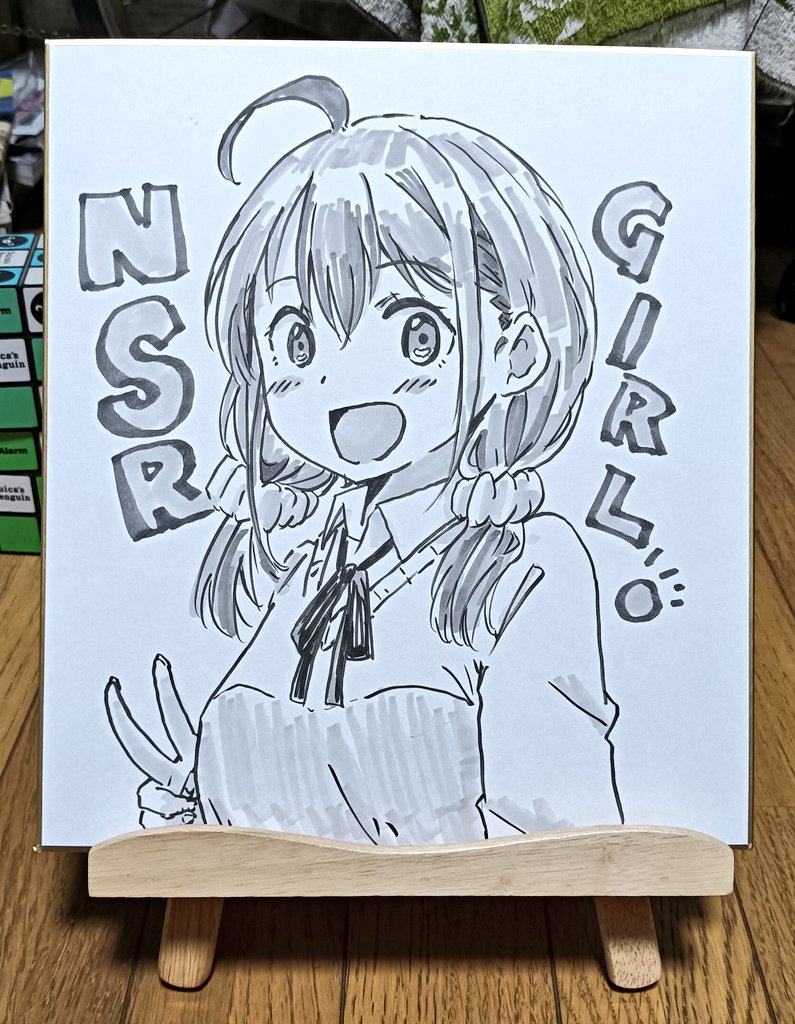 6枚目!オリジナルキャラ!
モノクロも描きました!ようやくw
#AMGモータース
#オリジナル 