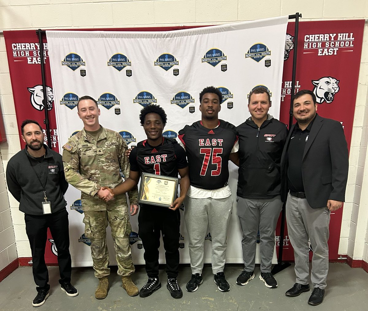 Cherry Hill East Football (@che_fball) on Twitter photo Congratulations to Isaiah Donaldson on his honor from the <a href="/NJNationalGuard/">NJ National Guard</a>. Watch him and Aiden Stewart in the NJ North/South all star game on June 8th at Kean University ‼️<a href="/njnsfootball/">New Jersey North South Football Classic</a>
Ticket Link 🎟️ events.hometownticketing.com/boxoffice/njns… Congratulations to Isaiah Donaldson on his honor from the <a href="/NJNationalGuard/">NJ National Guard</a>. Watch him and Aiden Stewart in the NJ North/South all star game on June 8th at Kean University ‼️<a href="/njnsfootball/">New Jersey North South Football Classic</a>
Ticket Link 🎟️ events.hometownticketing.com/boxoffice/njns…