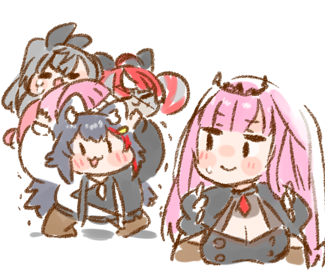 森美声 ,大神ミオ 「背負っていく…全てを#ホロDTBトーナメント 」|ねこやまのイラスト