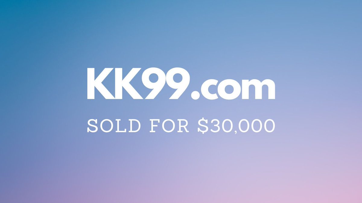 Yesterday saw $368k in domain name sales including:

$30,000 KK99․com
$18,000 RecruitDrivers․com
$14,999 ScrumMaster․com
$9,999 DivorceGPT․com
$7,100 AuthorEarnings․com

Full list 👉 namebio.com/daily

#Domains