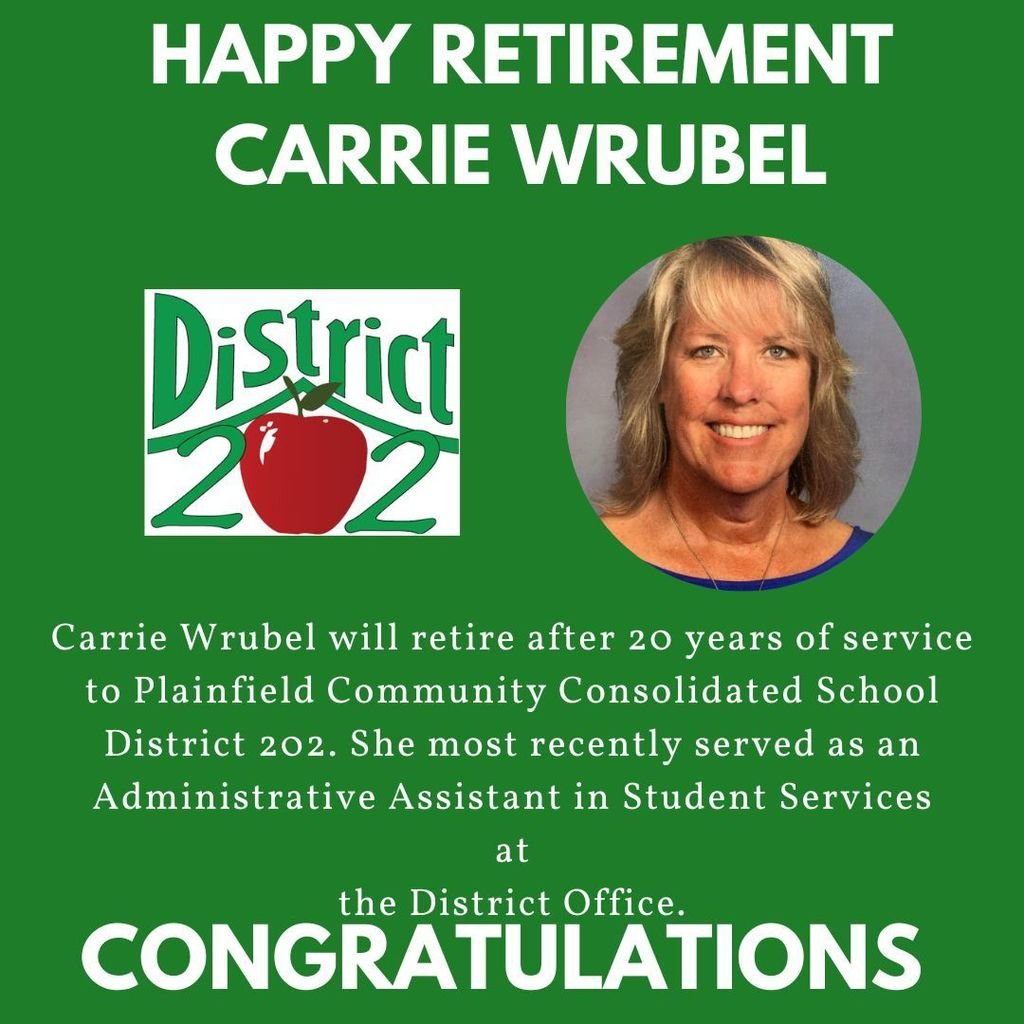 d202schools's tweet photo. Thank you for your 20 years of service to District 202! #202proud #happyretirement #nextchapter https://t.co/XSeAGlvtsM