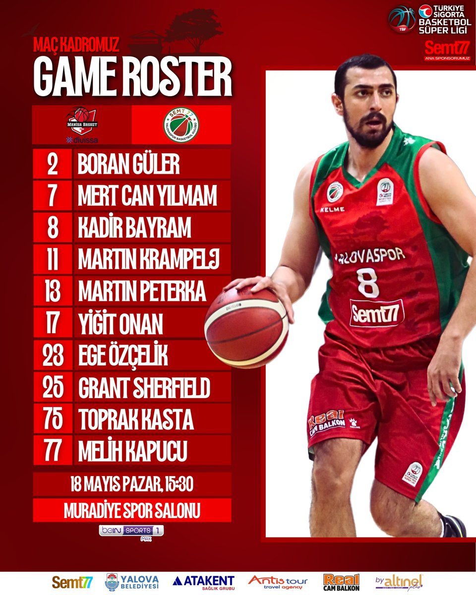 Maç kadromuz belli oldu!

#KimseSizGibiDeğil 💚❤️