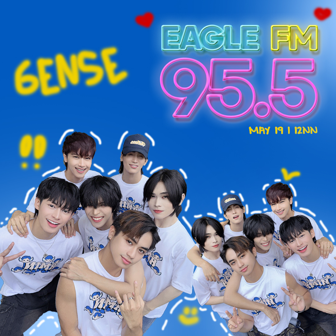 [ 6ENSE | Eagle FM 95.5 ]

HiHi ESENSE!!

Oooops! After TV, Syempre dapat may radio din!
Tune in to 95.5 EAGLE FM on May 19, 12nn 
 
It's a date tomorrow?
as a friend?

#6ENSE