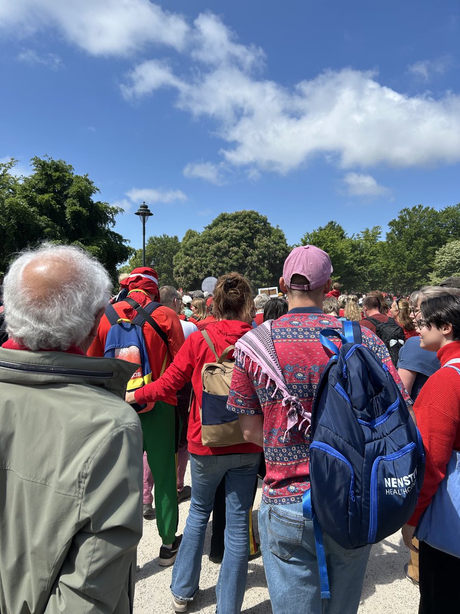 Onafzienbare mensenmassa in Den Haag protesteert tegen onze regering die de massamoord en genocide op Palestijnen steunt.