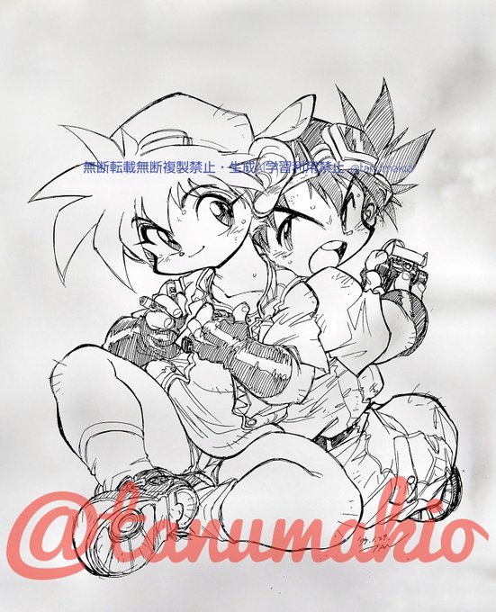 昨夜上げた絵と一緒に戻ってきたほぼ同時期に描かれたレツゴ絵the28年前😅
どちらを先に描いたか全く憶えてないけど描き慣れ具合はこちらだろう、クセも強くなってるけどw
この頃の拙作にずいぶんと影響が出てた事も見て取れる😅 