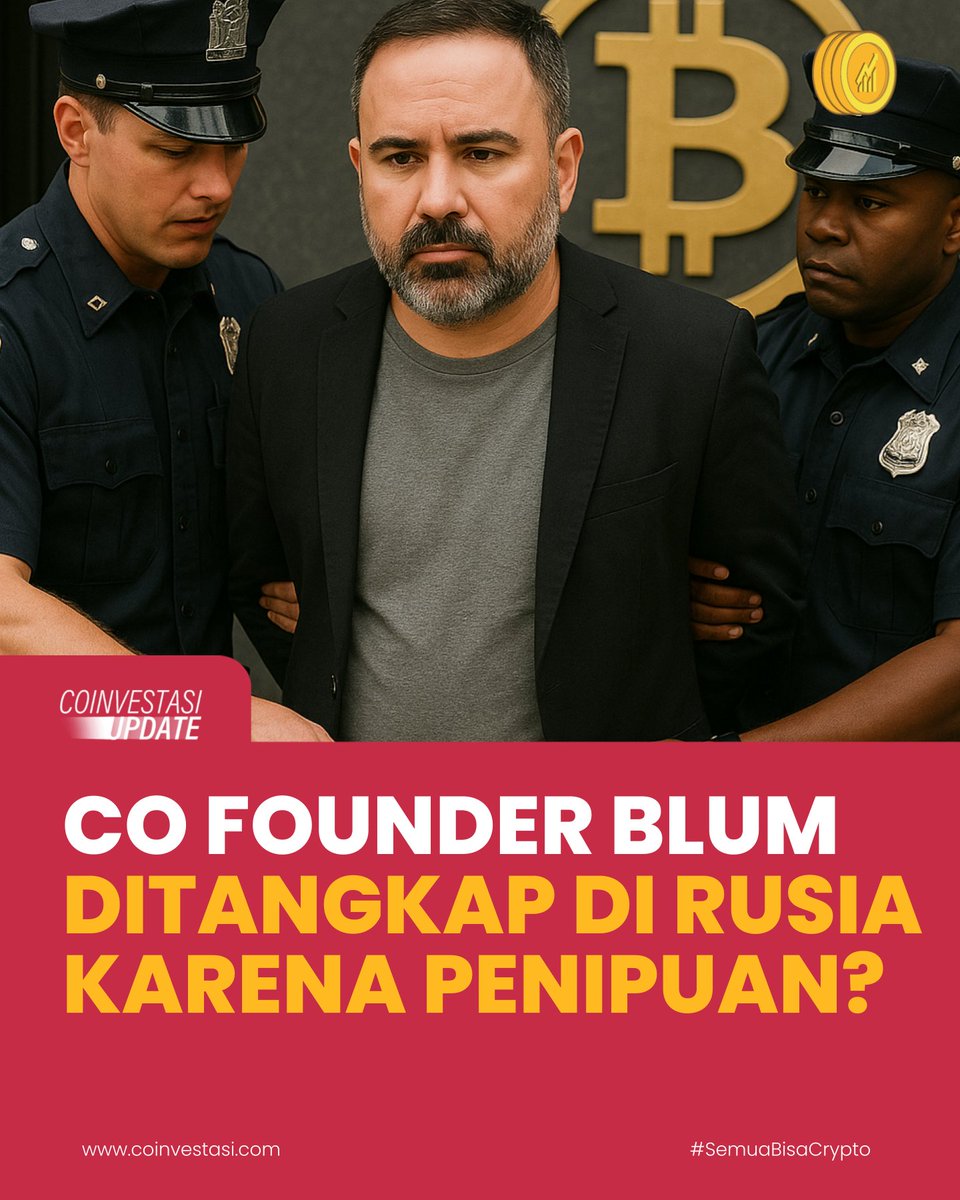 Kalo udah mulai muncul kasus beginian…

Tanda-tanda bull run udah deket kah? 👀

Co Founder BLUM ditangkep, KOK BISA? Sini baca selengkapnya disini👇👇