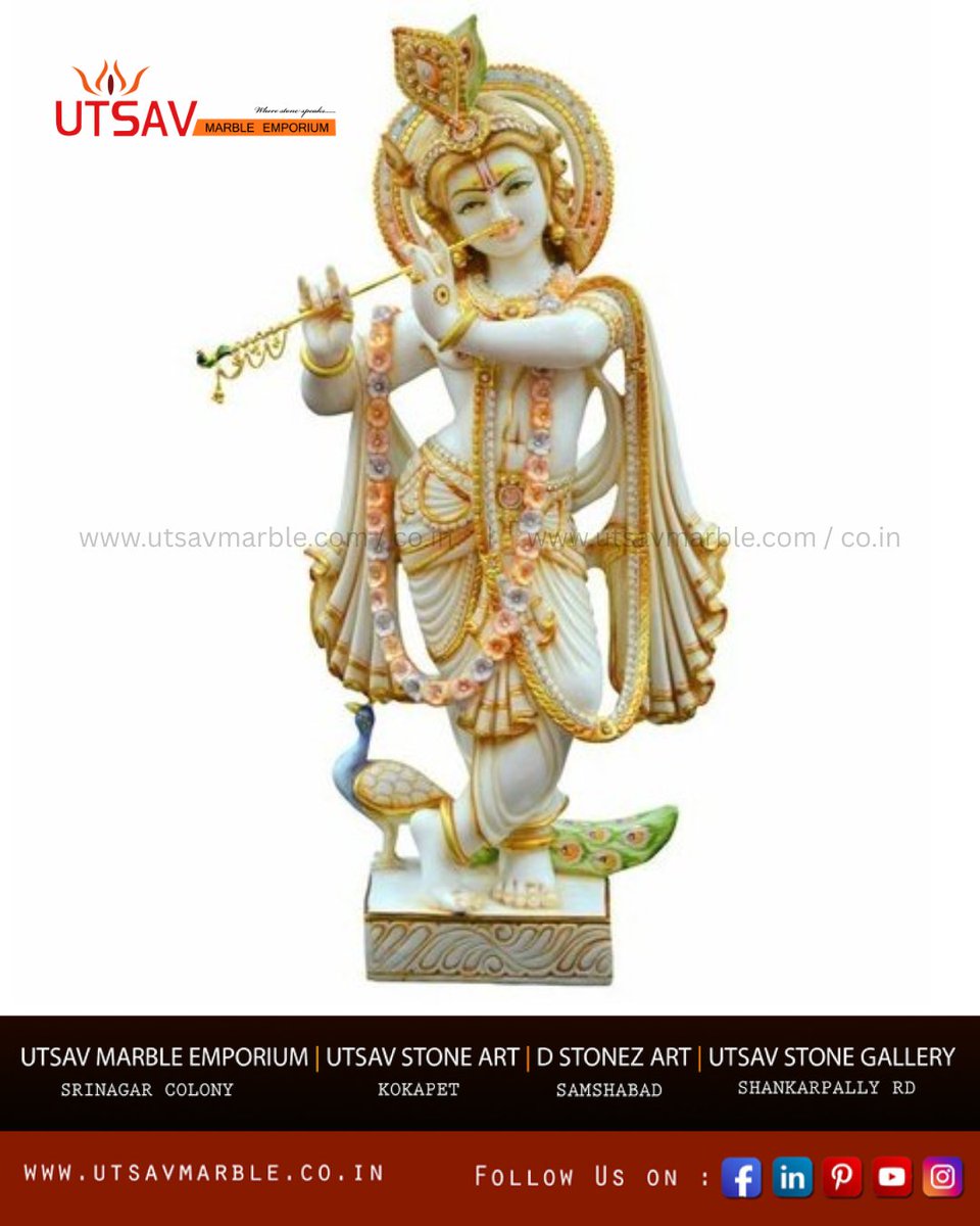 UtsavMarble's tweet photo. ✨ Divine grace carved in stone ✨
Behold the timeless beauty of Lord Shri Krishna, brought to life in pristine marble. Each idol is a symbol of love, wisdom #MarbleIdols #DivineDecor #SpiritualVibes #KrishnaBhakti #KrishnaJanmashtami 
visit . https://t.co/EZKKZXYX4X https://t.co/ycZnAIJp5n