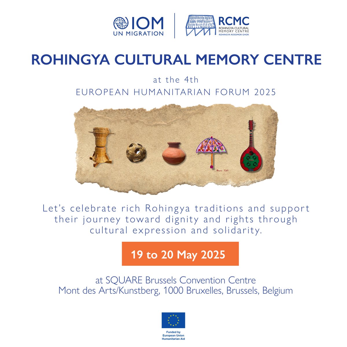 IOM Bangladesh (@iombangladesh) on Twitter photo From the Rohingya camps to Brussels! 🇧🇪
The Rohingya Cultural Memory Centre (#RCMC) by <a href="/UNmigration/">IOM - UN Migration 🇺🇳</a> showcases #RohingyaHeritage at #EHF2025 — a powerful display of culture, identity and traditions. A tribute to resilience and renewed hope.
#RCMCWorldTour #RohingyaVoices #RCMC From the Rohingya camps to Brussels! 🇧🇪
The Rohingya Cultural Memory Centre (#RCMC) by <a href="/UNmigration/">IOM - UN Migration 🇺🇳</a> showcases #RohingyaHeritage at #EHF2025 — a powerful display of culture, identity and traditions. A tribute to resilience and renewed hope.
#RCMCWorldTour #RohingyaVoices #RCMC