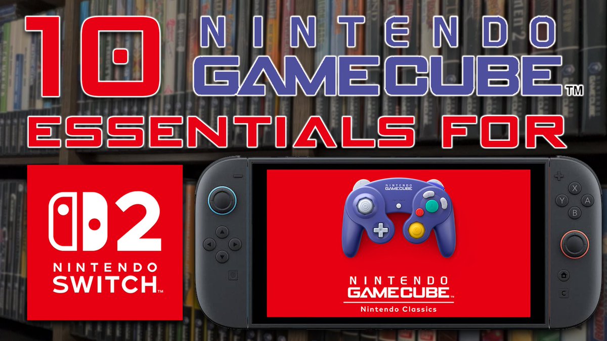 A new video is now LIVE! With the Switch 2 releasing soon, and GameCube support being available on launch day, I provide my picks of 10 games that would be ESSENTIAL to release (outside of the games already announced)!

⬇️WATCH HERE⬇️
youtu.be/4mK_7yGKzr4?si…