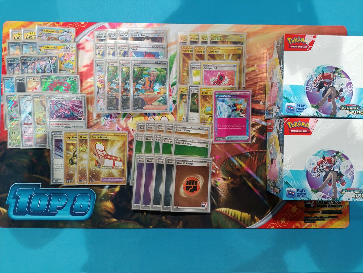 Top 8 at Utrecht Special Event, really happy with the result as it locked me in for the $5K stipends for worlds.
MVPs were Galvantula ex, Volcanion ex and genesect.