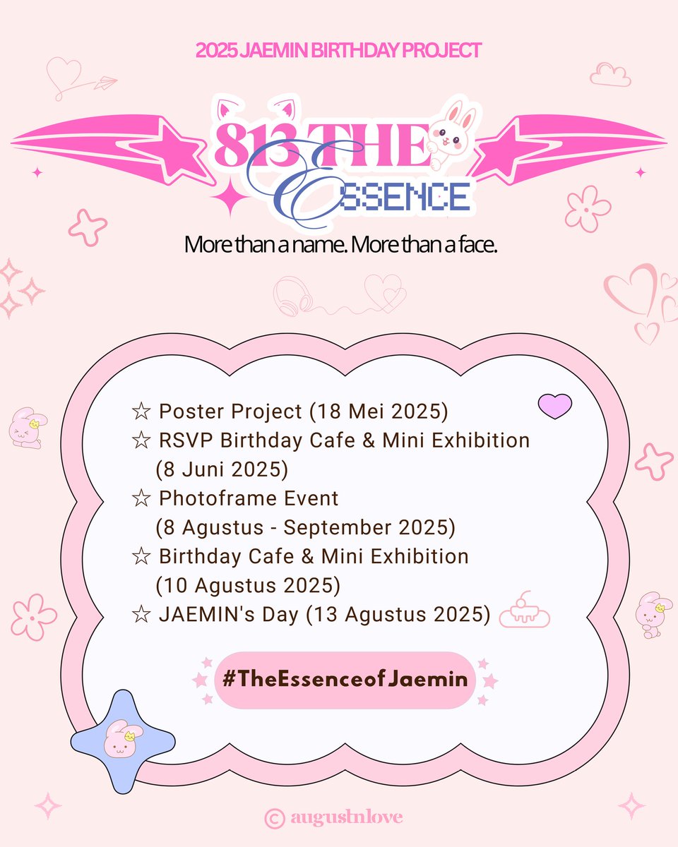 for JAEMIN (@augustnlove) on Twitter photo 2025 JAEMIN BIRTHDAY PROJECT
βΆοΈβ’αα||α|α||||| πππ : πππ πππππππ
ππ€π§π π©πππ£ π πππ’π. ππ€π§π π©πππ£ π ππππ.
β Birthday Cafe & Mini Exhibition
β Photoframe Event
β Birthday Kit
#TheEssenceofJaemin #HAPPYJAEMINDAY
#JAEMIN #μ¬λ―Ό #γΈγ§γγ³ 2025 JAEMIN BIRTHDAY PROJECT
βΆοΈβ’αα||α|α||||| πππ : πππ πππππππ
ππ€π§π π©πππ£ π πππ’π. ππ€π§π π©πππ£ π ππππ.
β Birthday Cafe & Mini Exhibition
β Photoframe Event
β Birthday Kit
#TheEssenceofJaemin #HAPPYJAEMINDAY
#JAEMIN #μ¬λ―Ό #γΈγ§γγ³
