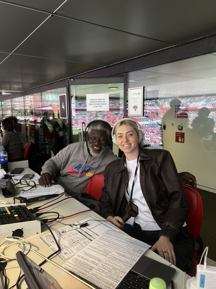 Emily Herbert (@emilyherbertuk) on Twitter photo It’s FA Cup Final day at Wembley! 🏆
I’m alongside <a href="/pmorts/">Paul Henry Mortimer.</a> for full commentary on the <a href="/BBCSport/">BBC Sport</a> website & app if you wanted to listen from 13.30 📲
#BBCFootball <a href="/BBCLondonSport/">BBC Sport London</a> It’s FA Cup Final day at Wembley! 🏆
I’m alongside <a href="/pmorts/">Paul Henry Mortimer.</a> for full commentary on the <a href="/BBCSport/">BBC Sport</a> website & app if you wanted to listen from 13.30 📲
#BBCFootball <a href="/BBCLondonSport/">BBC Sport London</a>