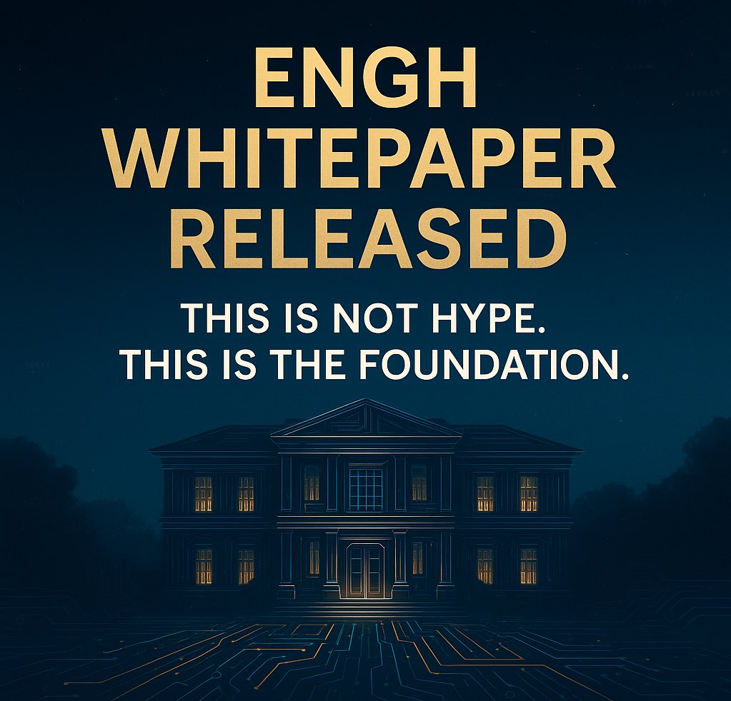 💥💥Announcement 7.0 💥💥

The Blueprint Is Here — Launching Soon

The English House (ENGH) has officially released its WHITEPAPER — the foundation of a meme coin that blends real land, NFTs, staking, and a 3D virtual estate.

This isn’t just another meme coin. It’s a revolution