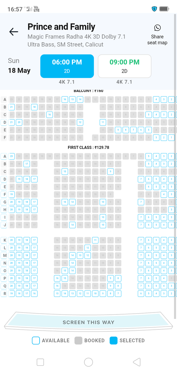 MhdriswanV78016's tweet photo. #princeAndfamily
#calicut #magicframesRadha 800 seater
Fast filling
#Dileep #150 th Film π₯° https://t.co/SDb0y7tjeP