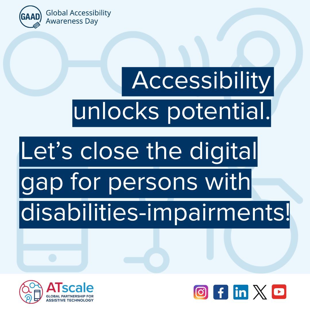 signvrse's tweet photo. 📣 Reposting from ATscale – originally shared 3 days ago in celebration of Global Accessibility Awareness Day 2025 (GAAD2025): 

May 16th Global Accessibility Awareness Day, #GAAD2025!

Accessibility unlocks potential. #AssistiveTechnology keeps people active and connected. https://t.co/Afr0BLapOV