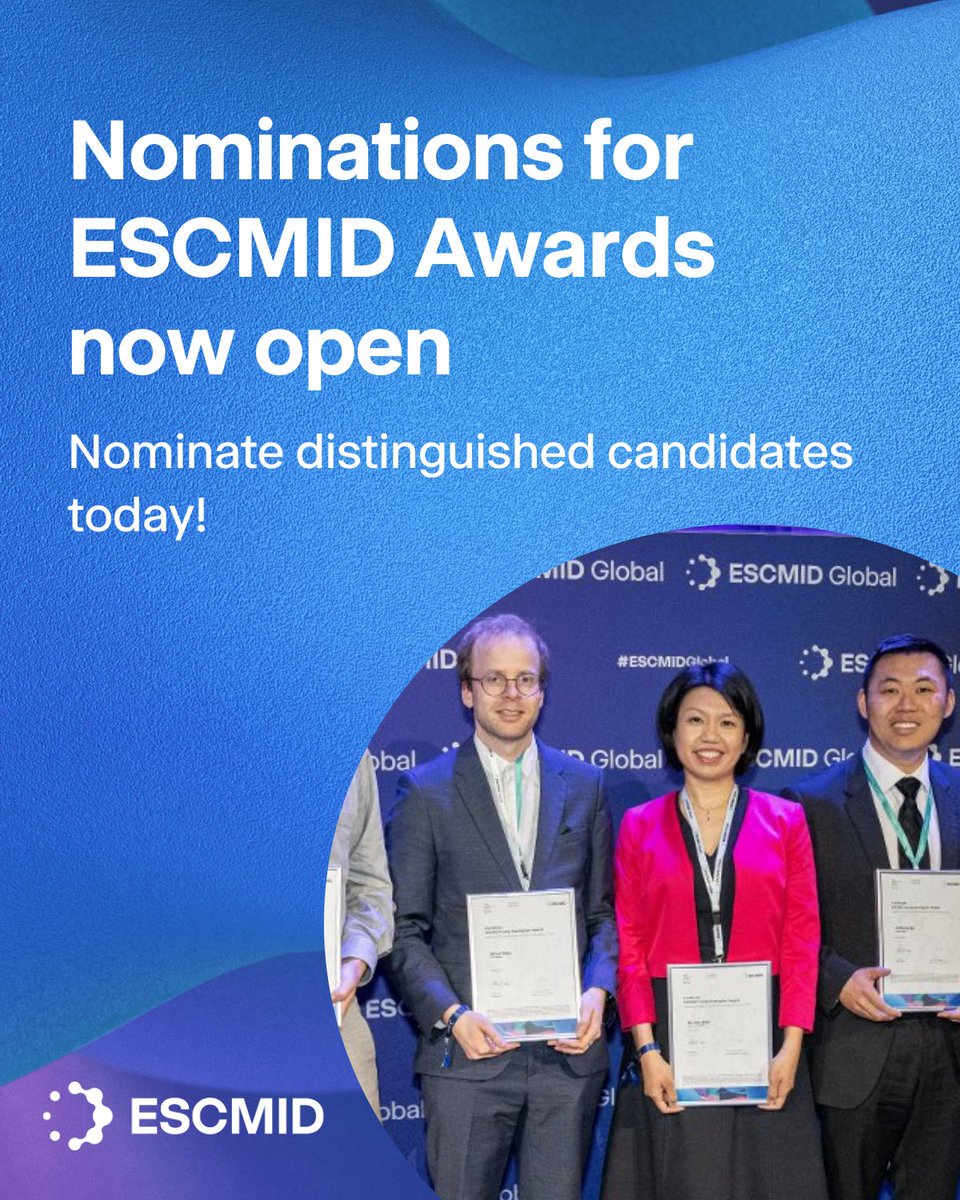 ESCMID recognises excellence &amp; outstanding contributions made in the fields of clinical microbiology &amp; infectious diseases. Learn more about the awards and nominate your colleagues today!

escmid.org/science-resear…