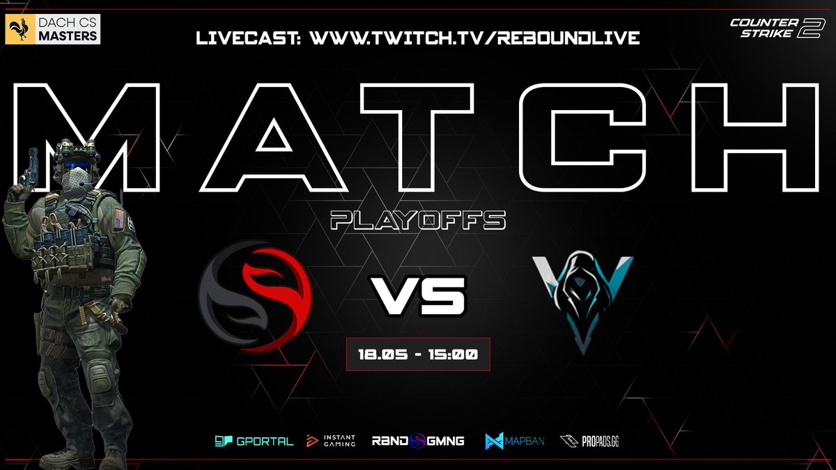 Rebound Gaming (@reboundcomgg) on Twitter photo Wir starten in Day #2 fรผr die Playoffs in der <a href="/dachcs/">DACH CS Masters</a> Masters.
<a href="/TeamReboundgg/">TeamRebound</a> vs. <a href="/VillainArcEC/">VillainArc</a> im Viertelfinale
๐๏ธ <a href="/faviidgg/">Faviid ๐ด๓ ง๓ ข๓ ท๓ ฌ๓ ณ๓ ฟ</a>
๐๏ธ 18.05.2025 - 15:00 Uhr
๐บ twitch.tv/reboundlive
TUNE IN!!! Wir starten in Day #2 fรผr die Playoffs in der <a href="/dachcs/">DACH CS Masters</a> Masters.
<a href="/TeamReboundgg/">TeamRebound</a> vs. <a href="/VillainArcEC/">VillainArc</a> im Viertelfinale
๐๏ธ <a href="/faviidgg/">Faviid ๐ด๓ ง๓ ข๓ ท๓ ฌ๓ ณ๓ ฟ</a>
๐๏ธ 18.05.2025 - 15:00 Uhr
๐บ twitch.tv/reboundlive
TUNE IN!!!