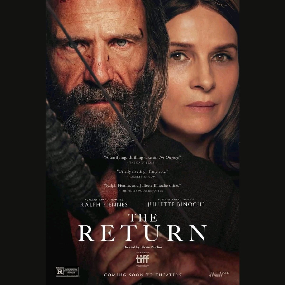 Ralph Fiennes and Juliette Binoche star in this dramatic retelling of Homer’s Odyssey. After 20 years away, Odysseus washes up on the shores of Ithaca, scarred and changed by the Trojan War.

🎟️ theatrgwaun.com/production/the…
📅 Sunday 18th at 7:30pm
📅 Monday 19th at 11:00am