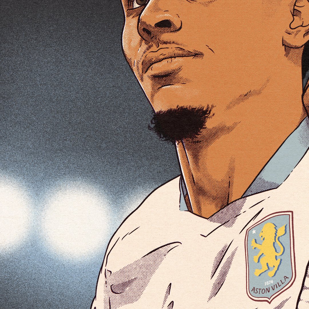 UTWStudio's tweet image. Relaxing weekend working on a personal project for the first time in a while ✏️ #avfc #illustration