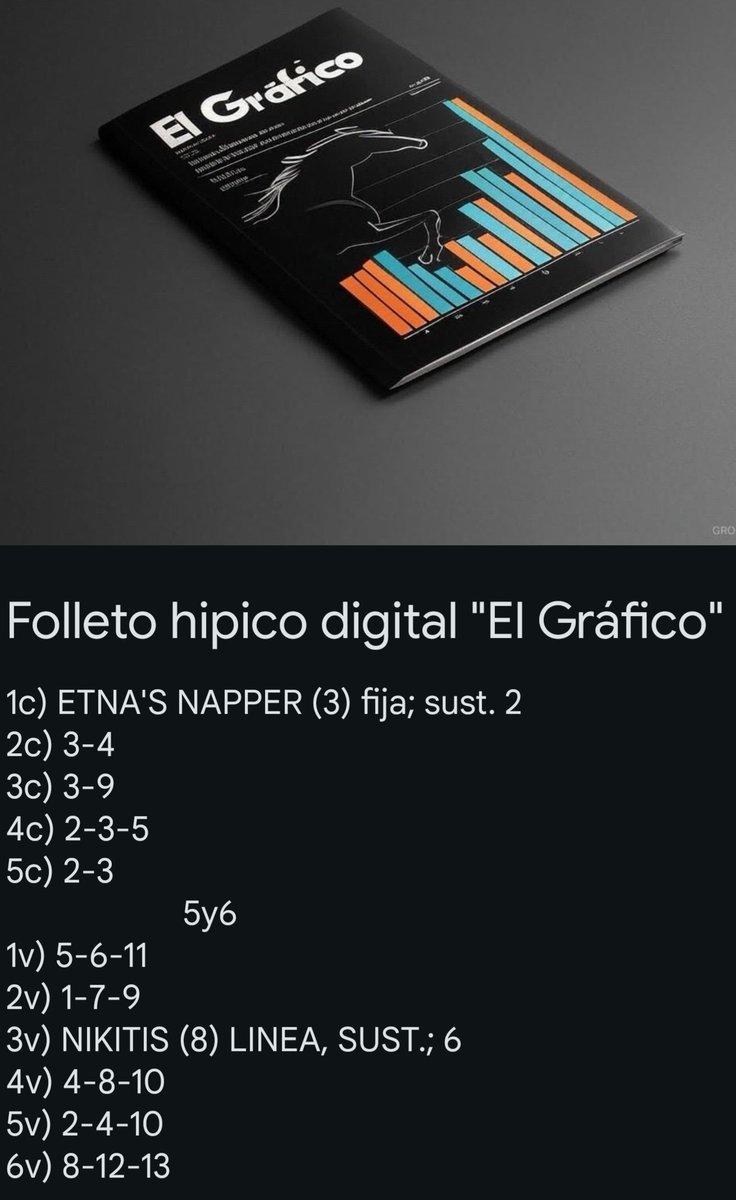 Marcas para el torneo de pronosticadores,  hipódromo la rinconada 
Domingo 18 de mayo