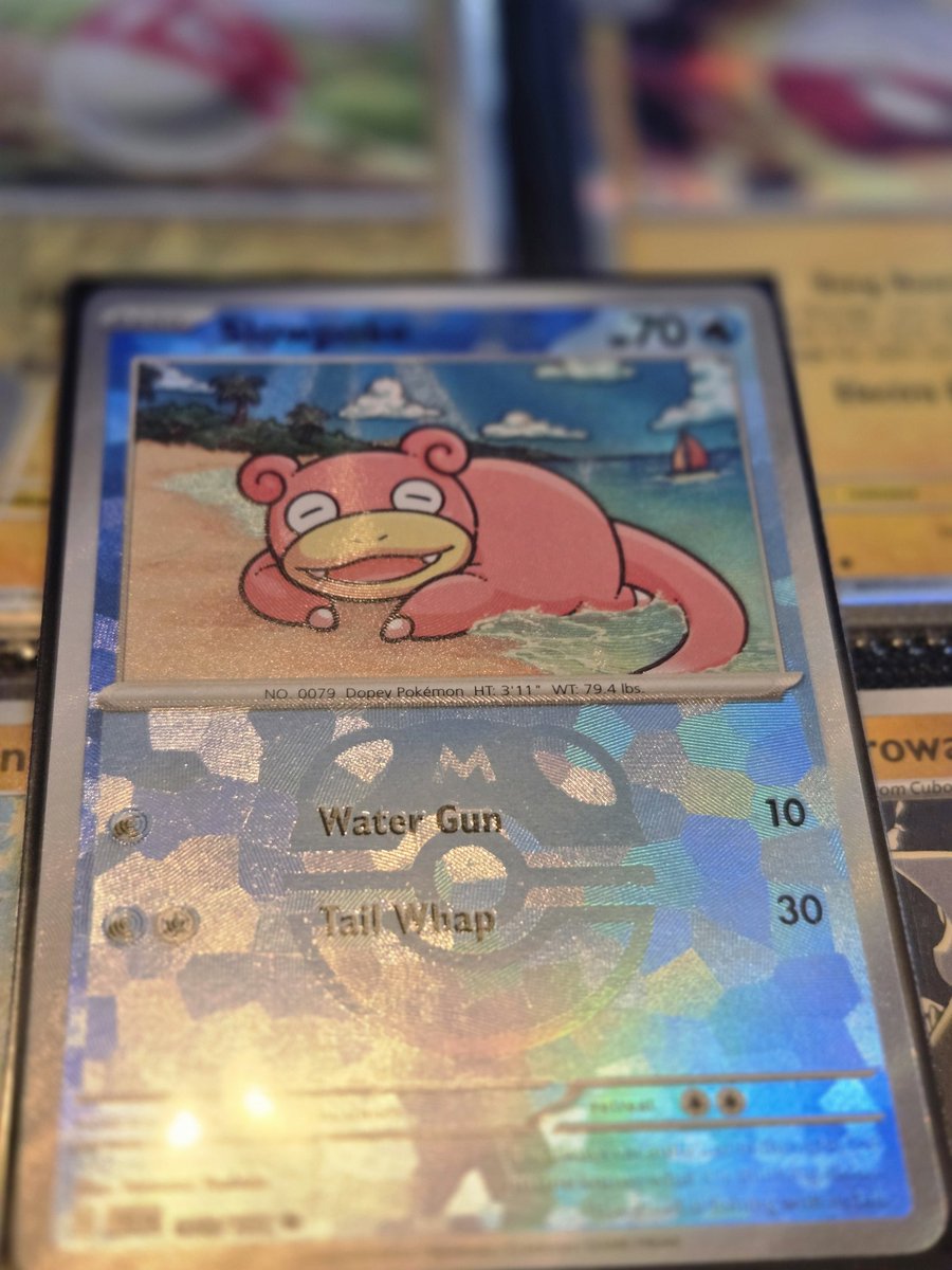 PuppyboyNova's tweet image. Slowpoke is a cool dude. So chill. There's nothing going on in the brain, just air flowing around. Could be nice 😂😂

#masterball #prismatic #slowpoke #Pokemon