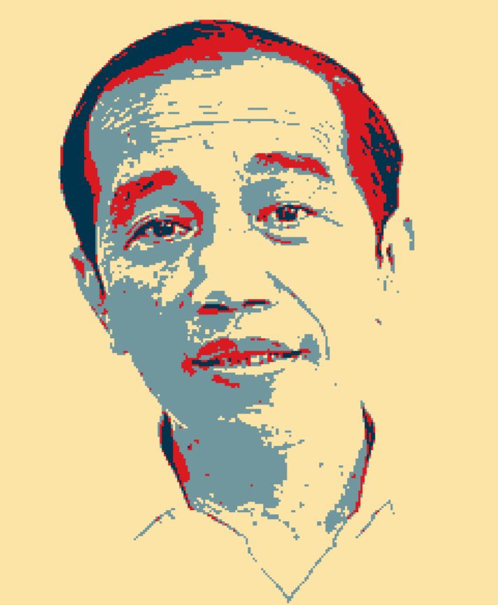 Tokoh politik dalam gambar ini sulit dijatuhkan karena ia telah mengakar dalam realitas dan pikiran rakyat Indonesia.

Maka tak heran jika selama ini segala jenis isu yang datang silih berganti tak mempan. Selain karena pengaruh politiknya yang sudah tertanam kuat, ia juga telah
