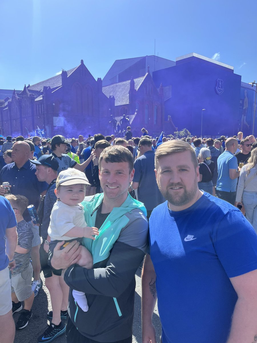 Gutted the little fella won’t be able to watch the blues at the old lady!