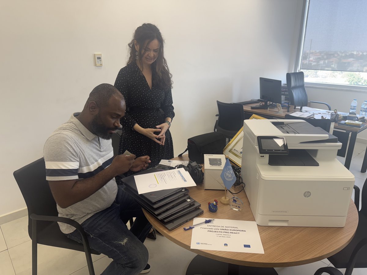 Manuela_UN's tweet image. It was truly rewarding to hand over equipment💻 to
@PgrAngola. Previously used to make an impact in #PROREACT project 🇦🇴 It will now continue to support national efforts to combat financial crime🤝Grateful 🙏to 🇪🇺 @UEemAngola for supporting the fight against organized crime⚖️