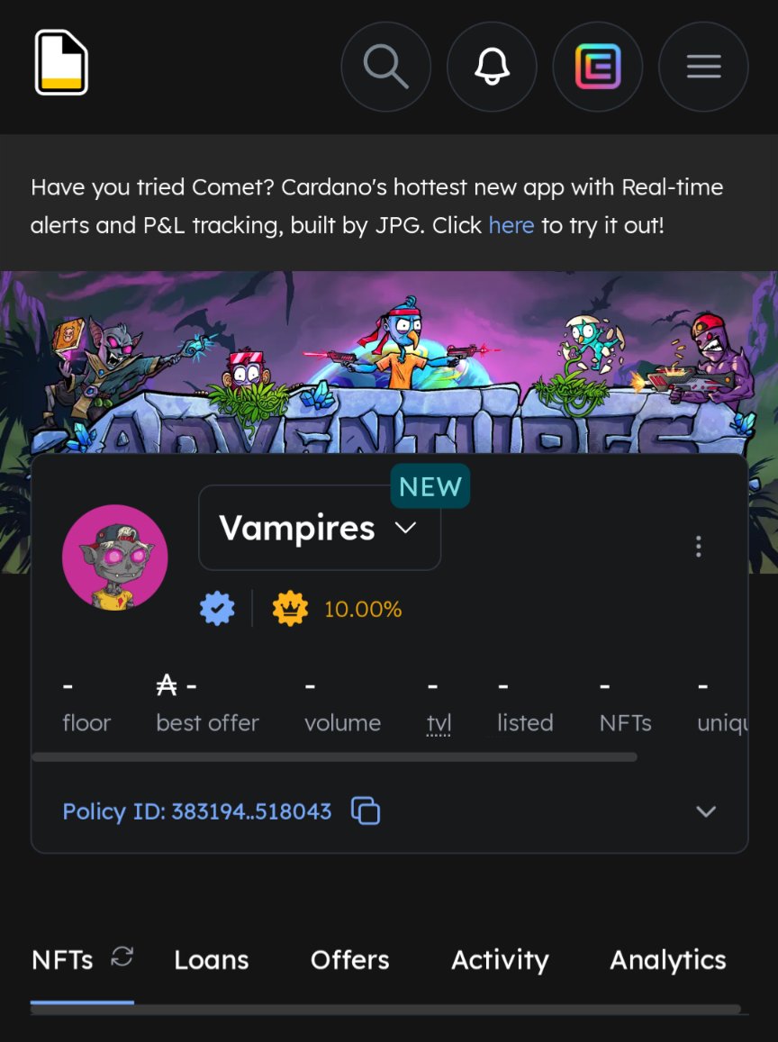 🚨 ALPHA LEAK <a href="/TheDerpBirds/">Derp Birds</a> new VAMPS collection showed up on <a href="/jpgstoreNFT/">jpg.store</a> !!