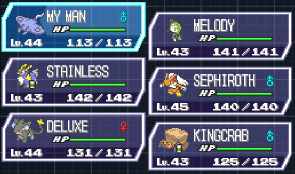 drac_twitch's tweet photo. Pokemon White 2 Randomizer Nuzlocke update!
new Pokemon team after beating gym 6! 
looking strong!! https://t.co/1y5b4dRTd2