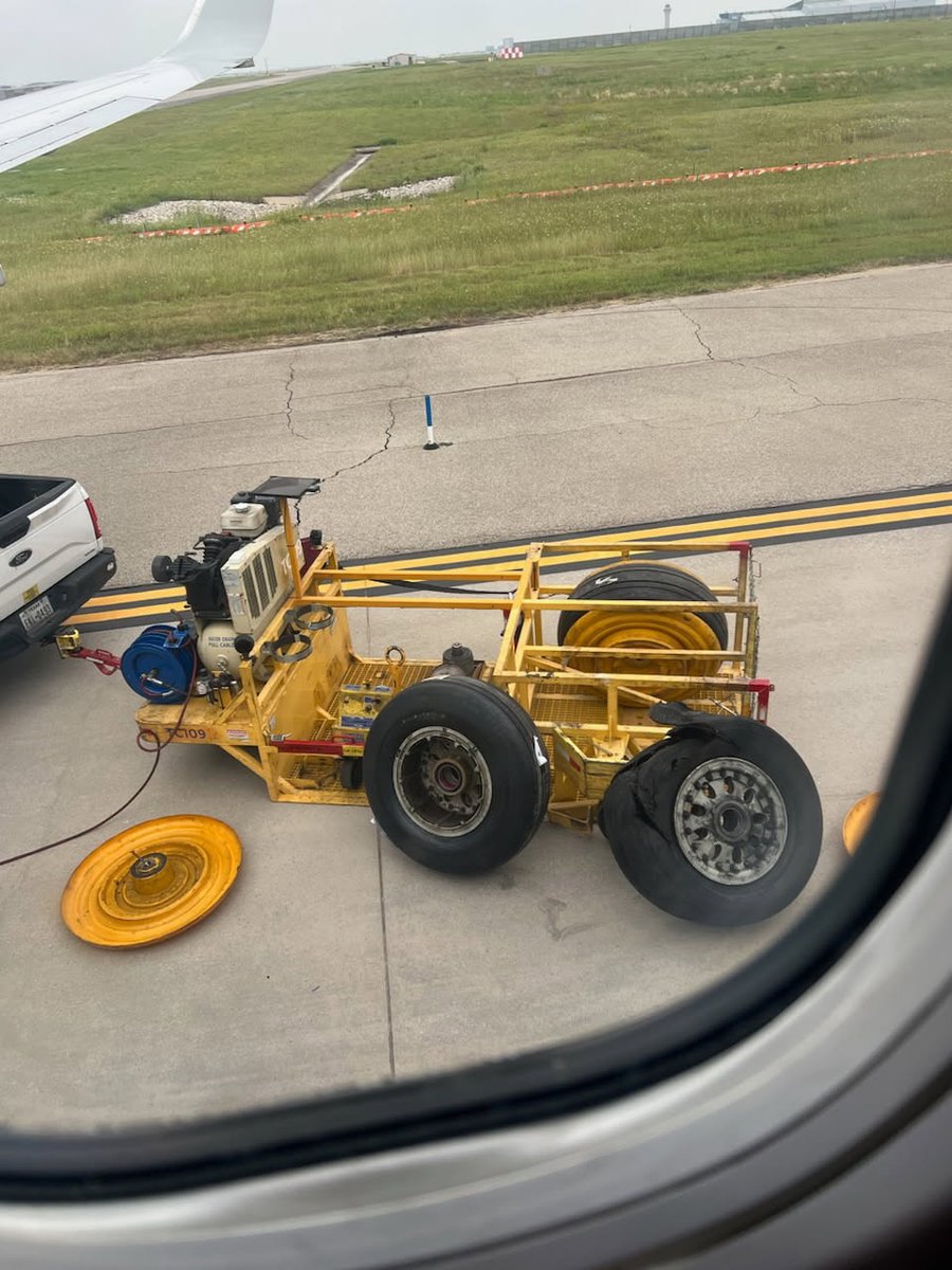Never ever want to insinuate,  I CANNOT MAKE THIS UP SO UPON LANDING @ Dallas Fort Worth SOME OF THE PLANES TIRES BLEW out My Son is currently on this plane.