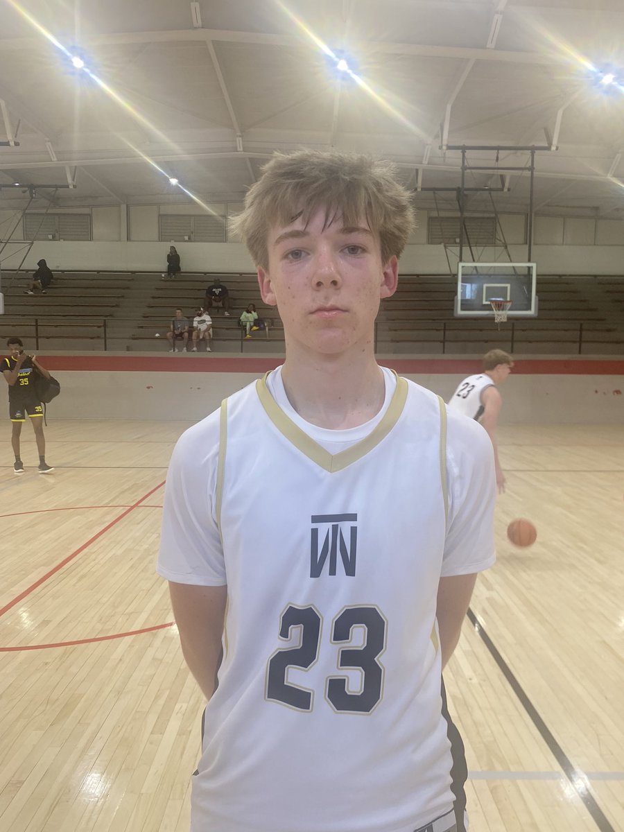 ‘28 Ben Elson is a problem. He has a knock down three pointer and can score on all three levels. He demonstrated impressive athleticism and finished over the rim. He also has a good handle and is able to break down his defender. 

📌 <a href="/BenElson23_/">Ben Elson</a> 
📌 <a href="/TwuElite/">Coach Neto</a>