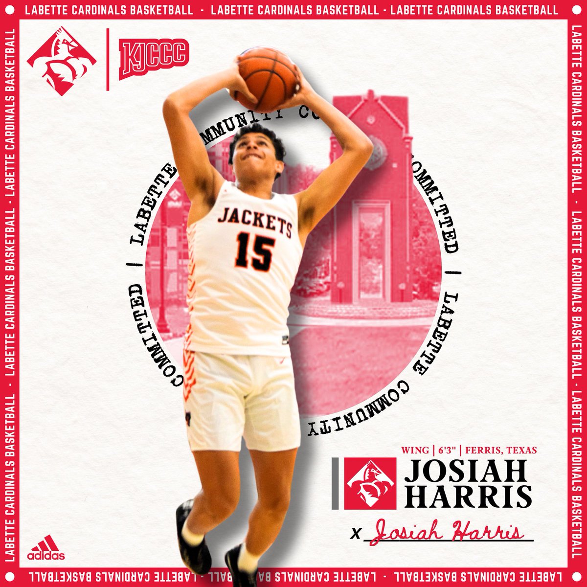 Ferris Basketball (@ferrisbasketba1) on Twitter photo Excited to announce <a href="/4_ever15/">Josiah Harris</a> commitment to Labette Community College in Parsons, KS. #JUCOPRODUCT
<a href="/coachjayo/">Jason Hinson</a> <a href="/McGee_Vision/">Coach McGee</a> #NJCAA Excited to announce <a href="/4_ever15/">Josiah Harris</a> commitment to Labette Community College in Parsons, KS. #JUCOPRODUCT
<a href="/coachjayo/">Jason Hinson</a> <a href="/McGee_Vision/">Coach McGee</a> #NJCAA