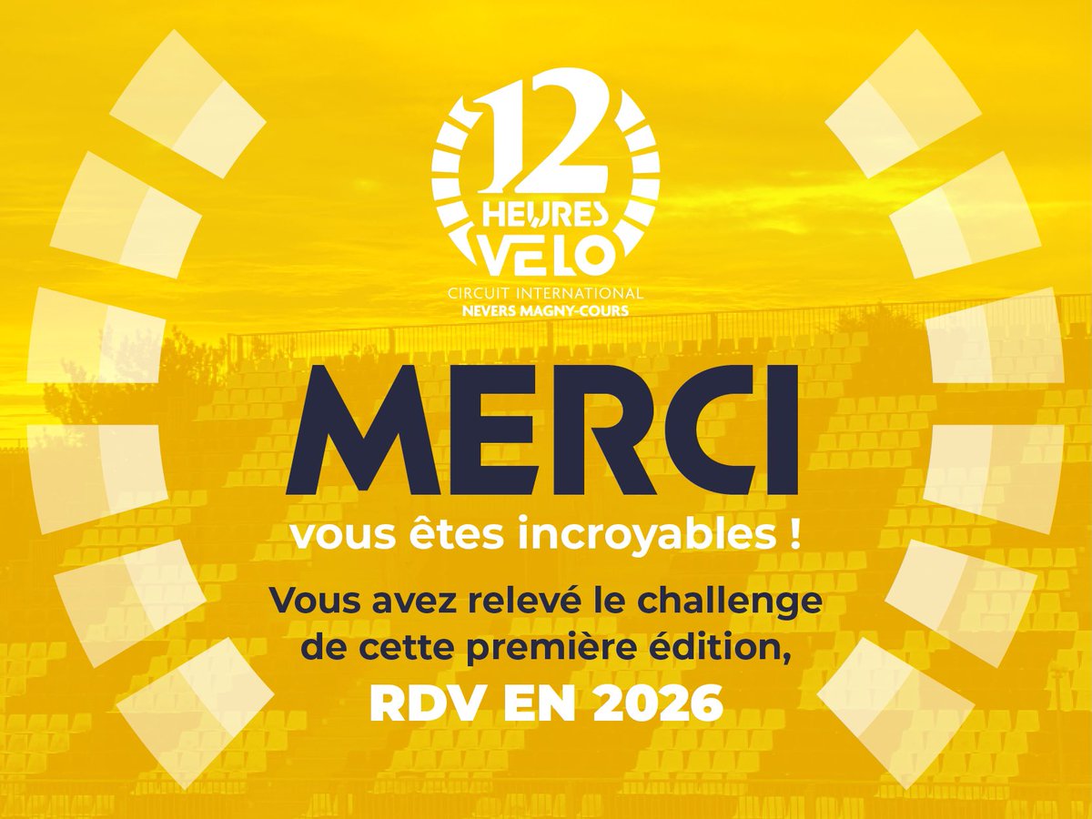 🙏🏻 Merci, Merci, Merci ! 

🥹 Vous avez été incroyables et inspirants ! 

🚴‍♂️ 12 heures à vos côtés pour cette première édition, un test grandeur nature pour nous !

12heuresvelo.com