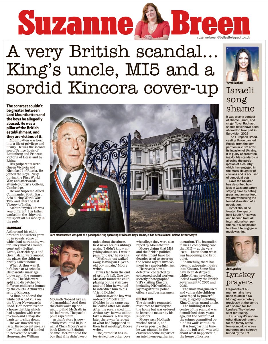Excellent article from <a href="/SuzyJourno/">Suzanne Breen</a>. An extremely brave act from Arthur Smyth in telling his story. There is darkness in high places, and the Establishment will go to some lengths to conceal this.