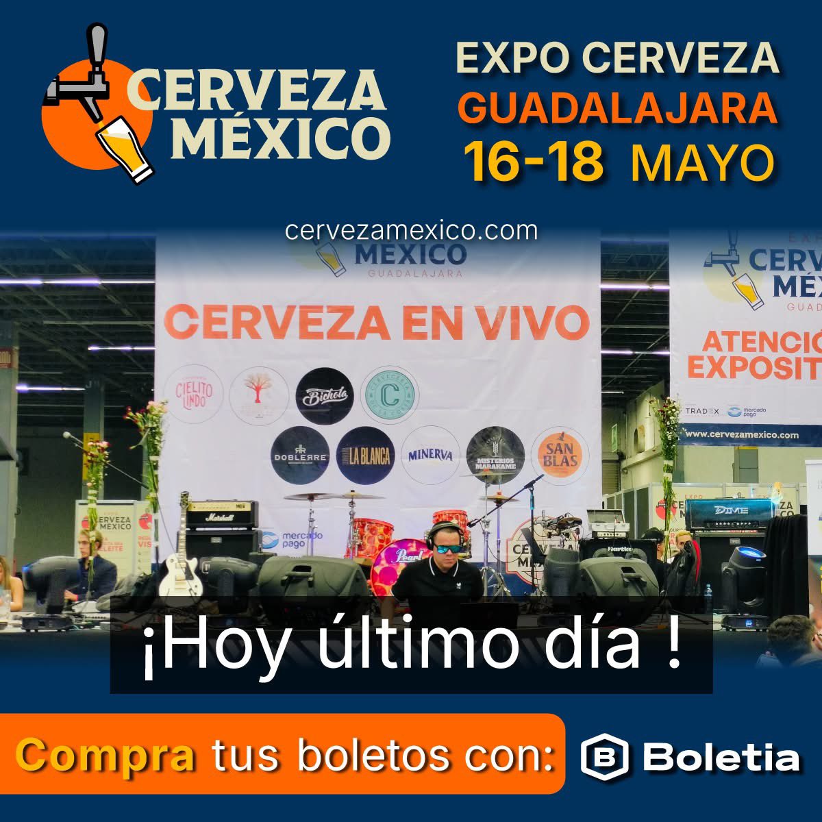 ¡Es ahora o nunca! 

Adquiere tu boleto para unirte a la gran celebración de la cerveza artesanal y de especialidad.

Compra tus boletos con Boletia y vive esta experiencia karaoke.

🎸Porque después de unas cervezas, todos cantamos como rockstars: …-cerveza-guadalajara-2025.boletia.com