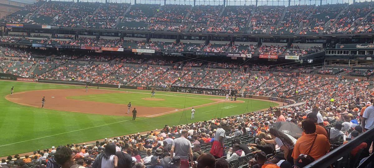 rae_wray's tweet photo. @SLessard Hey Fonz, really BIG fan here, still on top of the world for the absolute honor of getting to meet some of your fam at the @Orioles game on Thurs! I'll DM you the pics of us if that's OK? Excited to see yall again soon at @MerriweatherPP! Your Dad &amp; stepmom are lovely! https://t.co/MIgeJZupNm