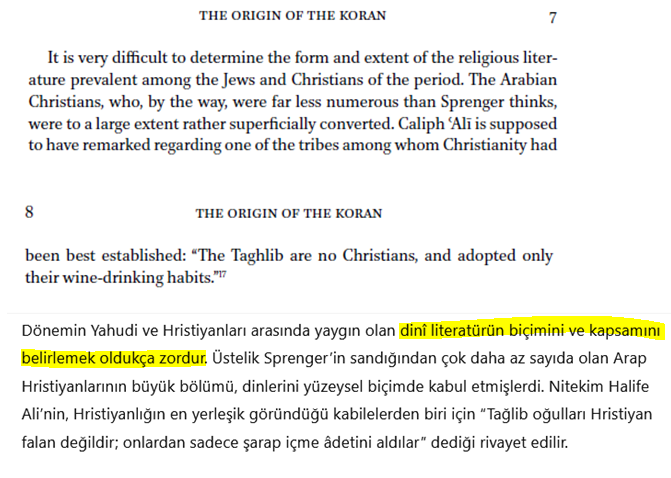 <a href="/teologmete/">Mete</a> T.Nöldeke , İslam öncesi Hicaz'daki  Yahudi ve Hristiyan dini literatürün belirsiz olduğunu,bu dinlere mensup olanların sayısının da az olduğunu  söylüyor.
The History of the Qurʾān  7,8