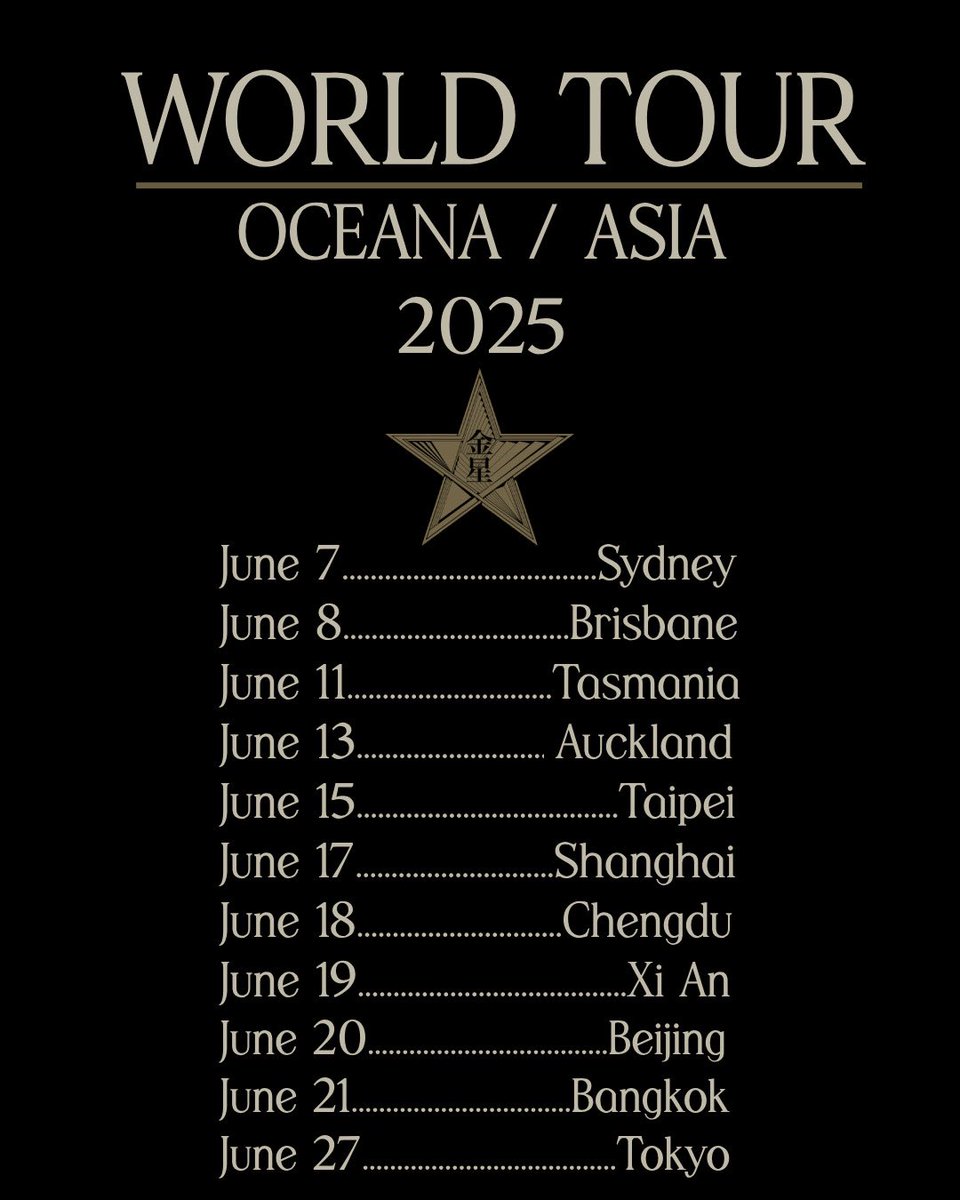 Next tour is Oceania/Asia. Tickets here: linktr.ee/imperialtriump…
