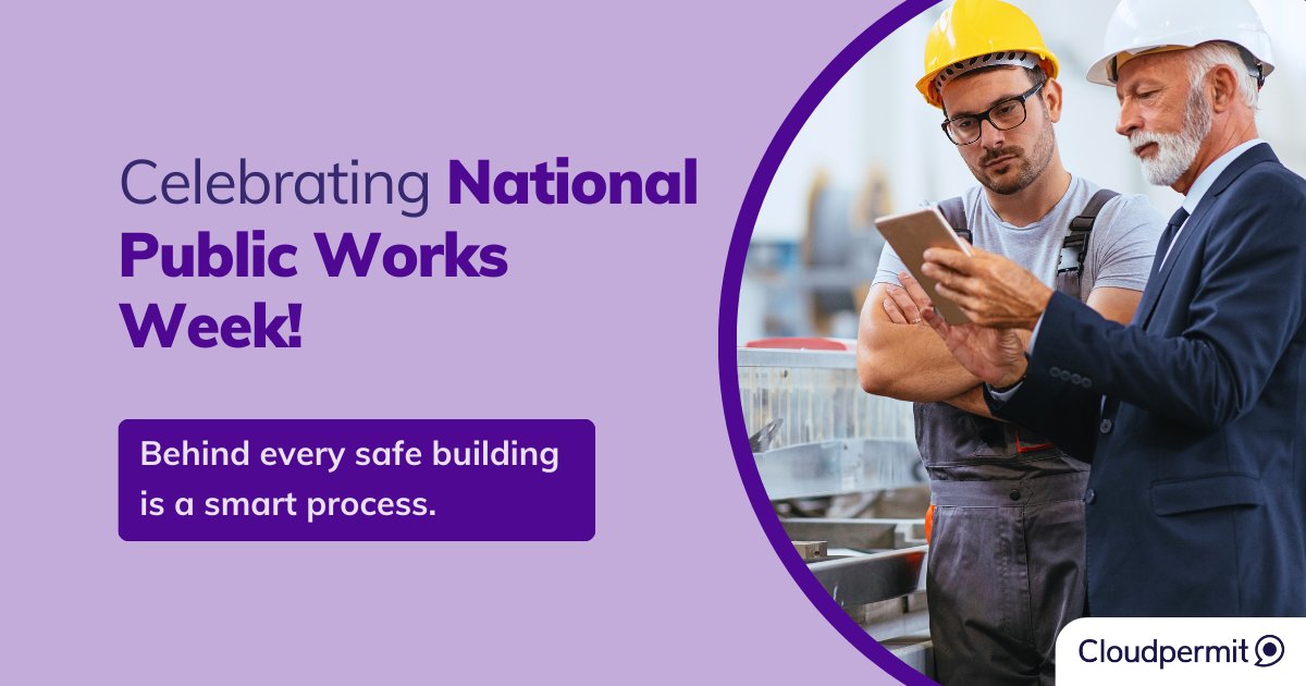 Happy #NationalPublicWorksWeek!​

We’re celebrating the public works pros building safer, stronger communities — and we’re proud to support them with smarter permitting &amp; planning tools.​

Learn more from <a href="/APWATWEETS/">APWA</a>: apwa.org/events/nationa…​

#NPWW #PublicWorks #GovTech