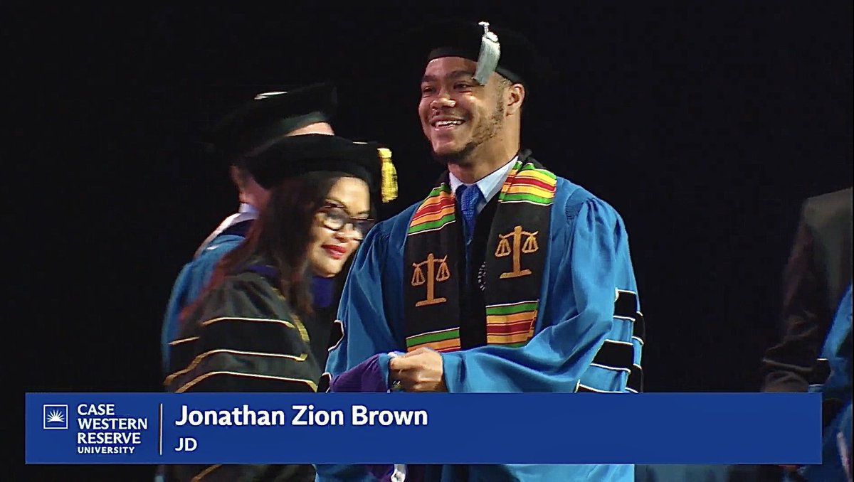 jonathan_brown0's tweet photo. I am blessed to have graduated from Case Western Reserve University (CWRU) School of Law with a Juris Doctor (J.D.) degree and a Certificate of Curricular Concentration in Law, Technology, &amp; the Arts.

Also, I am blessed to be the first in my family to graduate from law school. https://t.co/ZGqy9aJ9bL