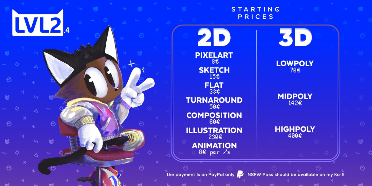 Blackcat42_'s tweet photo. Wanna get your own drawing/Illustrations, a 3D model for your modding or personal project or why not an animations?
The possibilities are limitless😺

✨the Commissions are officially Open!!✨

#commissionsopen

https://t.co/rGpp64rYJm https://t.co/jZwOpJBF9q