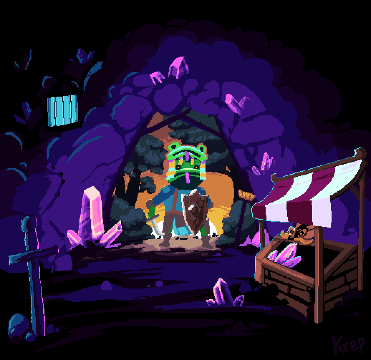 Krep_pxl's tweet photo. It's time to loot this dungeon ! ~ https://t.co/Gc9qiWktbF
