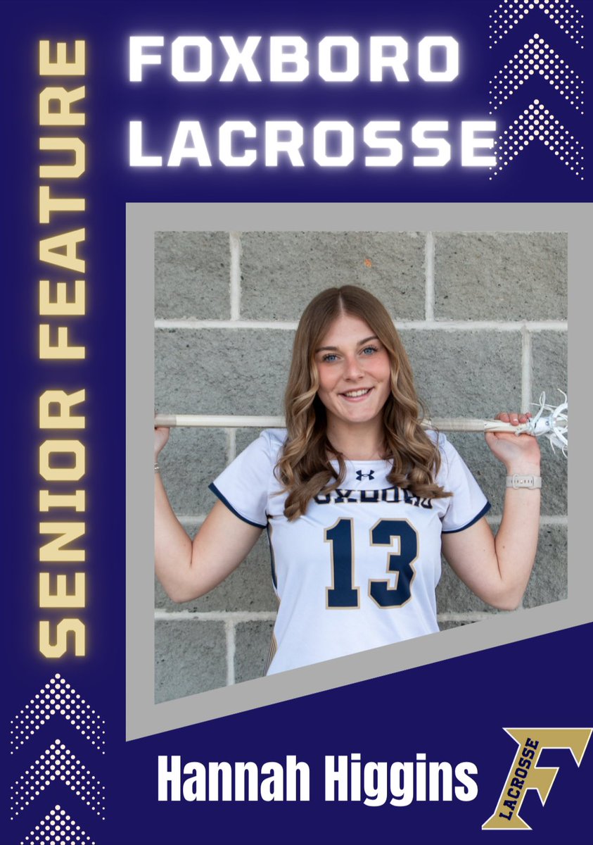 CoachKFoxGlax's tweet photo. ๐#SENIORFEATURE ๐
Meet: Hannah Higgins
Pregame ritual: Good hairdo & energy drink
Favorite๐ต: East Side of Sorrow -ZB
If I found $20 I would buy: Starbucks
Favorite place in Foxboro: My house
What you๐ best about lax: The memories ๐ฉท
Future plans? Lax @ H&WS https://t.co/y4Vo9o5dpI