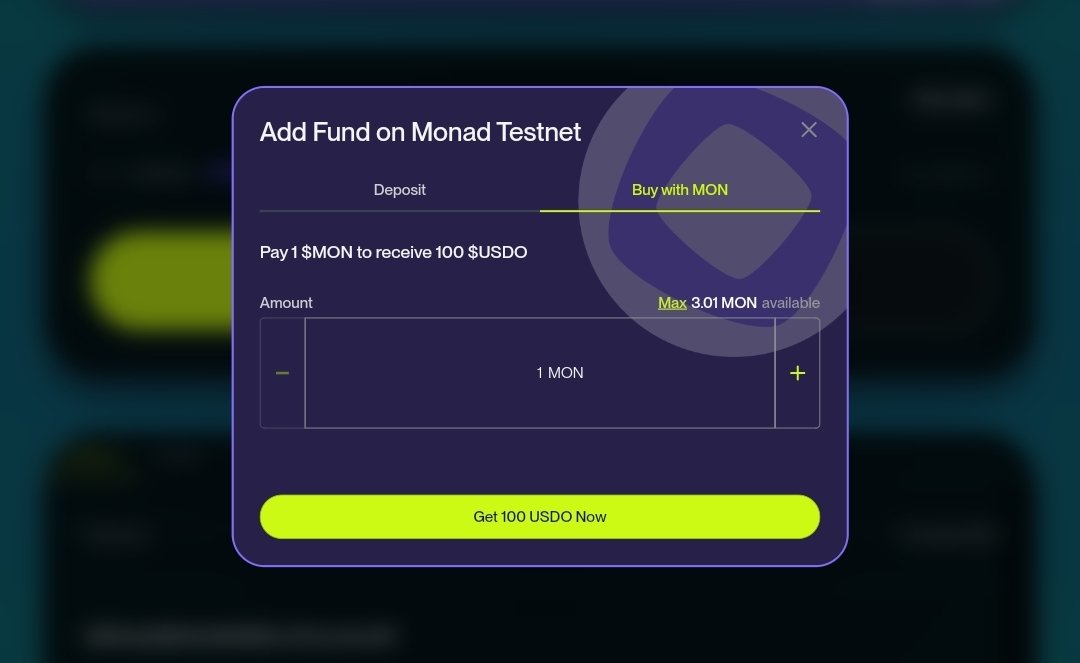 Ramcee20's tweet photo. Monad interaction 
Guide to Buy $USDO with MON on @opinionlabsxyz 

With Opinion Labs, you can predict anything onchain just with a few clicks.

They've made it even easier now as you can buy $USDO to predict with MON directly on their dashboard.

Here's how to go about it 👇
- Go to: https://t.co/ygTcNXGEdE

- Use this code if you're not signup before "uMNFPrMD"

- Click on "My Portfolio"

- Click on "Add funds" and then "Buy with MON"

- Enter the amount of MON you want to buy with ( 1 MON will get you 100 USDO) to make any prediction of your choice.

- After signing in, press the ADD FUNDS button to claim the required faucet then go to https://t.co/YYXbmeZ9dN to make any prediction of your choice. 
 
- After making your preferred prediction, go to https://t.co/RUAQDsQesy then claim your  points for making a prediction daily. 

You can also complete the one time social tasks in the task page to earn more points.

Over and Out.

@monad_xyz 
@wyckoffweb
