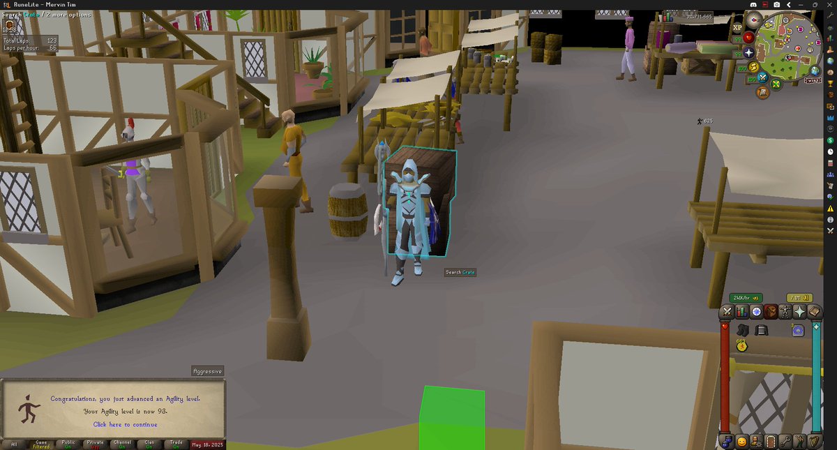 CuzzoScape's tweet photo. 93 Agility
RSN: Mervin Tim 
Twitch: CuzzoScape (https://t.co/fXRmuoDZPA) #Jagex #Runescape #OSRS #Twitch #TwitchTV #OldSchoolRunescape #RunescapeDragonWilds #RoadToMax #QuestCape #Streaming #StreamingNow #Agility #MMORPG #Skilling https://t.co/cghF3mPYxN