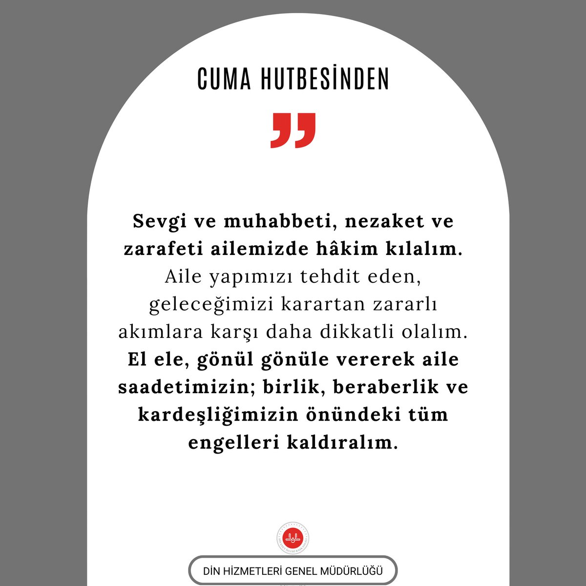 dibdhgm's tweet photo. Cuma Hutbesinden.

#aile #güven #merhamet #cumahutbesinden #16mayıs2025 https://t.co/geo9mukyyL